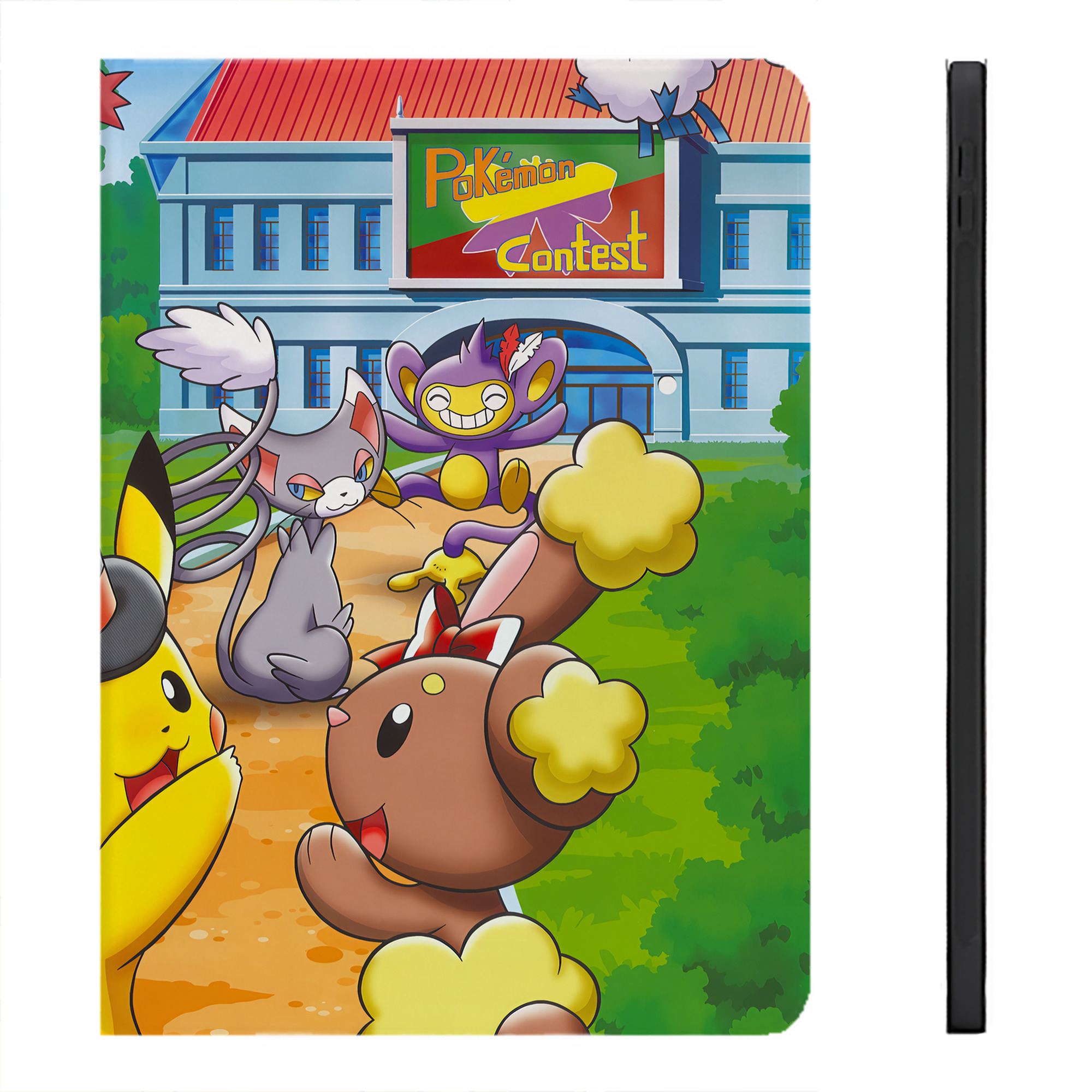（画像用） ポケットモンスター Pokémon IPadケース ペンホルダー付き ブックスタイルデザイン